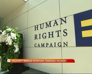 Solidariti mangsa serangan tembakan Orlando