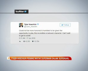 Tyler Hoechlin dipilih pegang watak Superman dalam 'Supergirl'