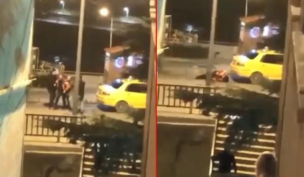 Bacağından vurulan adamın feryadı caddeyi inletti