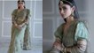 Mouni Roy शादी के बाद बन गई महारानी,  green साड़ी में Royal look viral; Check out | FilmiBeat