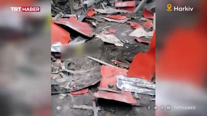Harkiv'de pazar yeri bombalandı