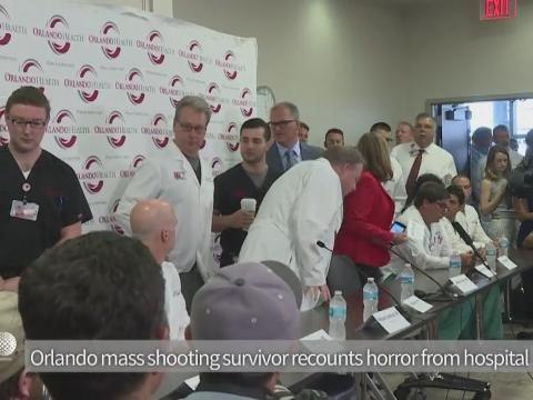 Orlando shooting survivor recounts horror from hospital