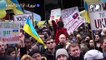 الآلاف يطالبون في نيويورك بتدخل غربي لوقف الغزو الروسي لأوكرانيا