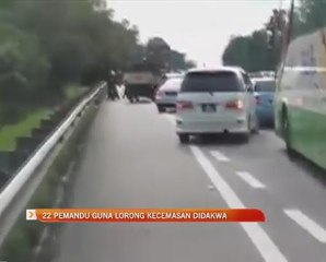22 pemandu guna lorong kecemasan didakwa