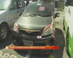 Lelaki ditahan guna nombor plat 'D3VIL'