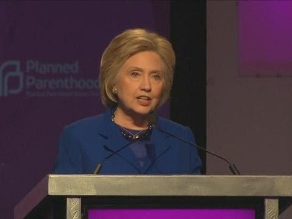Hillary Clinton slams Donald Trump comments in Planned Parenthood speech