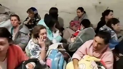 Odesa'da yeni doğum yapan kadınlar sığınaklara sığındı