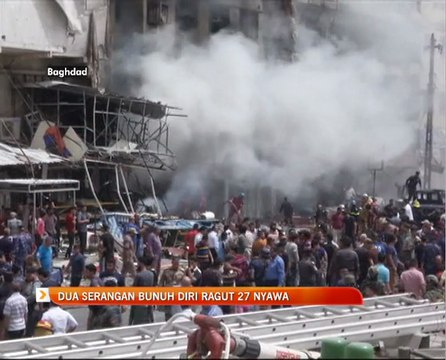 Dua serangan bunuh diri ragut 27 nyawa