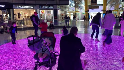 Las Arenas plaza Espanya with magic light super amazing