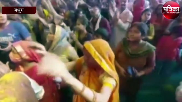 रामनेरती में राधा कृष्ण स्वरूपों ने भक्तों के संग खेली होली