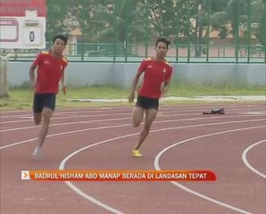 Badrul Hisham Abd Manap berada di landasan tepat