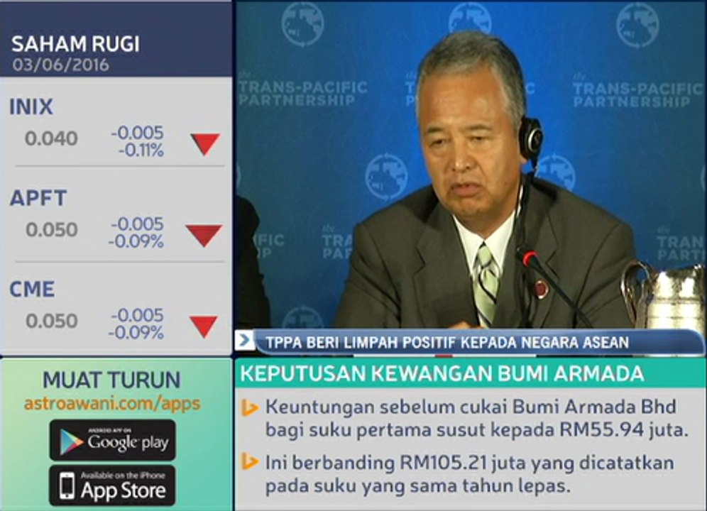 TPPA beri limpah positif kepada negara Asean