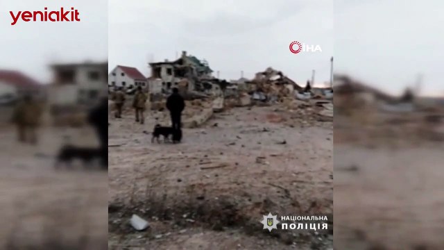 Ukrayna, Rusya'nın füze saldırısının görüntülerini yayınladı! Kent harabeye döndü