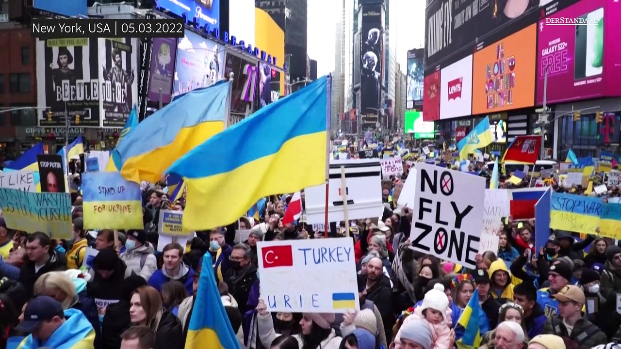 Weltweite Solidaritätskundgebungen für die Ukraine
