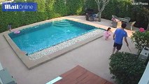 Niña de 10 años salva a su hermana que cae en piscina