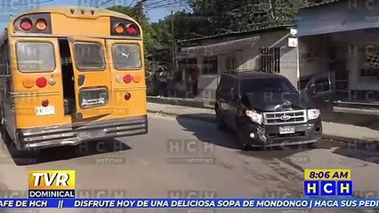 Accidente de tránsito deja pérdidas materiales en el Bo. El Banco de Choloma, Cortés