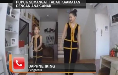 Daphne Iking pupuk semangat Tadau Kaamatan dengan anak-anak
