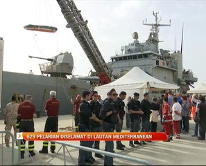 629 pelarian diselamat di Lautan Mediterranean
