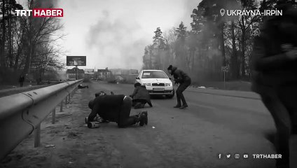 Irpin'de tahliyeler sırasında patlama yaşandı