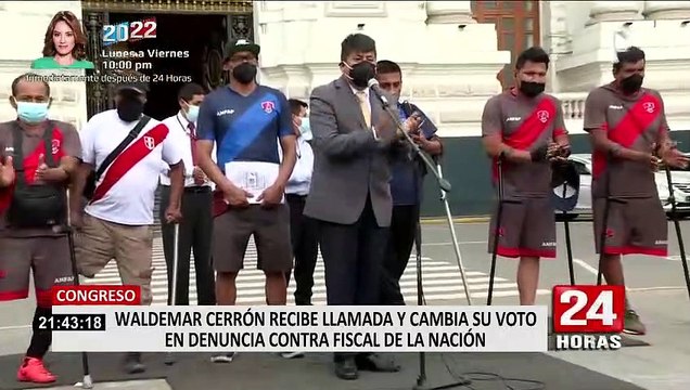 Waldemar Cerrón cambió voto sobre denuncia contra Zoraida Ávalos tras llamada telefónica