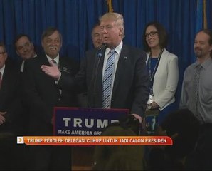 Donald Trump peroleh delegasi cukup untuk jadi calon Presiden