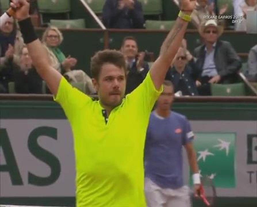 Tenis Terbuka Perancis: Wawarinka mara ke pusingan kedua