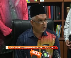 Tepuk tangan membudayakan sikap hormat-menghormati