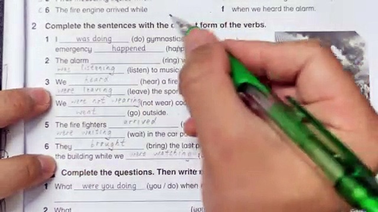 Year 6 Academy Stars Workbook Answer Page 11Unit 1 It's an emergency!Lesson 4 Language in use