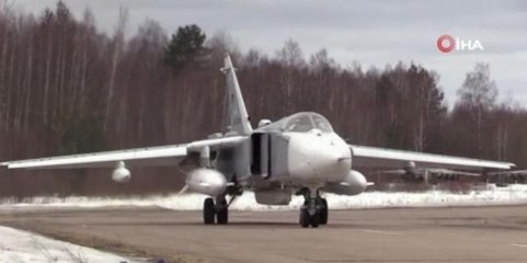 Rusya, Ukrayna'da düzenlendiği hava saldırılarına ait görüntüleri yayınladı