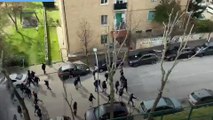 Sassi e bombe carta: incursione dei tifosi anconetani a Fermo