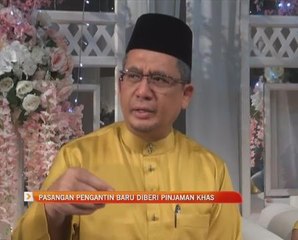 Pasangan pengantin baru diberi pinjaman khas