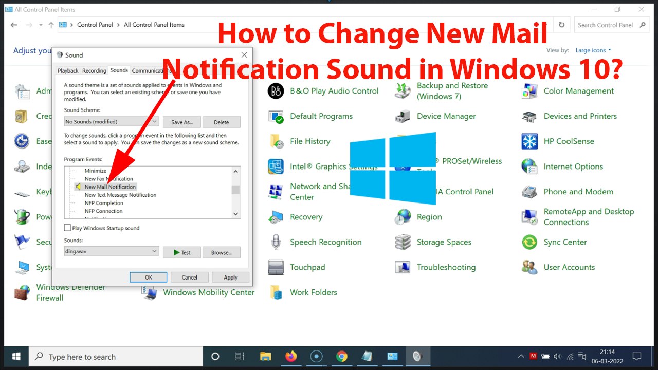 How to Change New Mail Notification Sound in Windows 10? video