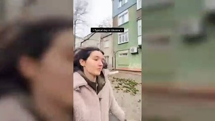 "Mira lo que está haciendo Putin": 'tiktoker' ucraniana muestra cómo es su vida tras los ataques de las tropas rusas
