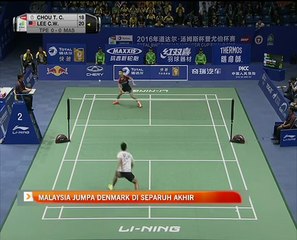 Malaysia jumpa Denmark di separuh akhir