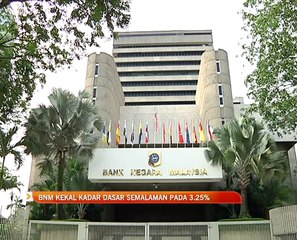 BNM kekal kadar dasar semalaman pada 3.25%