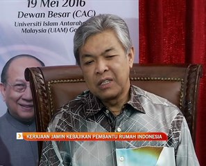Kerajaan jamin kebajikan pembantu rumah Indonesia