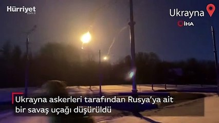 Ukrayna’da, Rus savaş uçağı düşürüldü