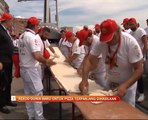 Rekod dunia baru untuk pizza terpanjang dihasilkan