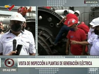 Miranda | Inspeccionan trabajos de rehabilitación de la Planta Termoeléctrica José María España