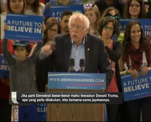 Ikrar Bernie Sanders untuk atasi Hillary Clinton