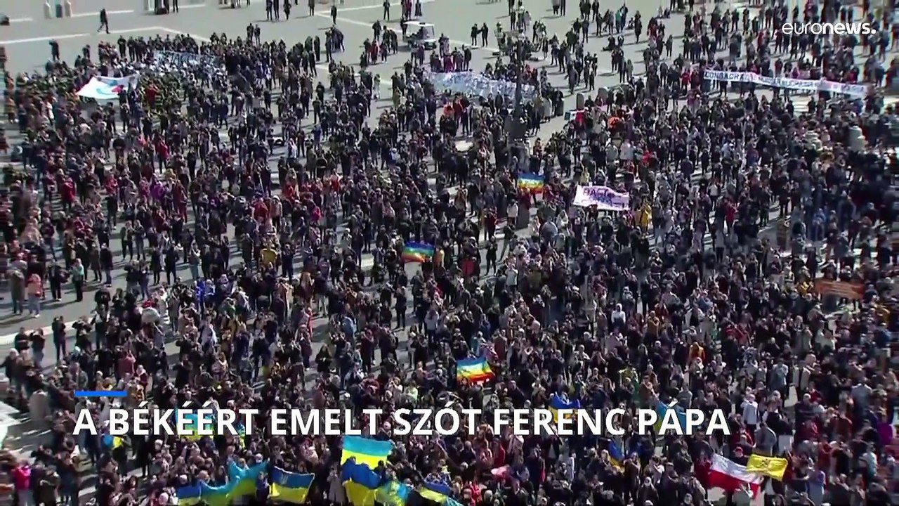 A békéért emelt szót Ferenc pápa