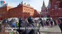 Újra több ezer tüntetőt vettek őrizetbe Oroszországban