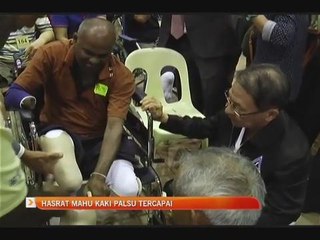 Hasrat mahu kaki palsu tercapai