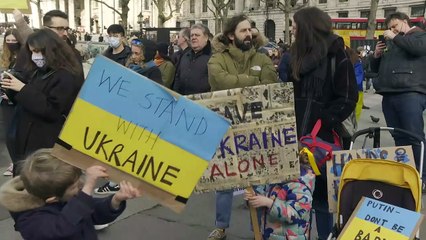 Ukraine war: Protesters take to the streets in London