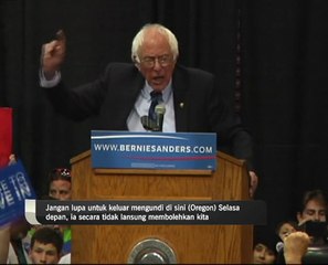 Sanders rai kemenangan bersama penyokong