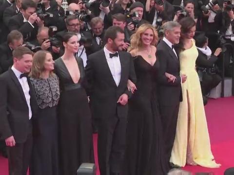 Julia Roberts, George Clooney and Jodie Foster's walk Cannes red carpet