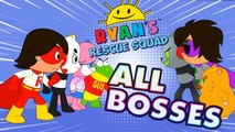 Ryan's Rescue Squad All Bosses | NO DAMAGE (PS4, Switch, XB1)
