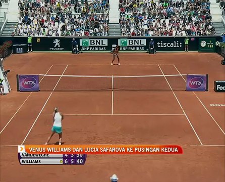 Venus williams dan Lucia Safarova ke pusingan kedua