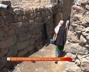 40.8 juta pelarian direkod di seluruh dunia