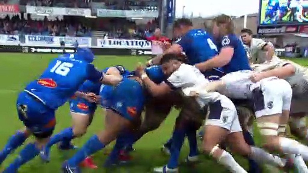 TOP 14 - Essai de Thomas COMBEZOU (CO) - Castres Olympique - Montpellier Hérault Rugby - J20 - Saison 2021/2022